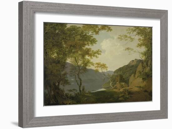 Lake Scene, 1790-Joseph Wright of Derby-Framed Giclee Print