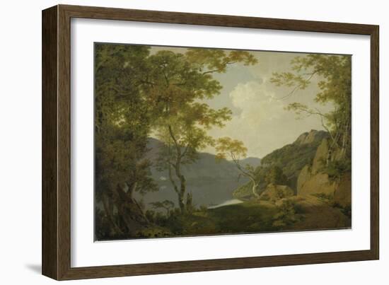 Lake Scene, 1790-Joseph Wright of Derby-Framed Giclee Print