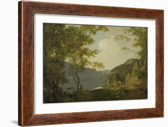 Lake Scene, 1790-Joseph Wright of Derby-Framed Giclee Print