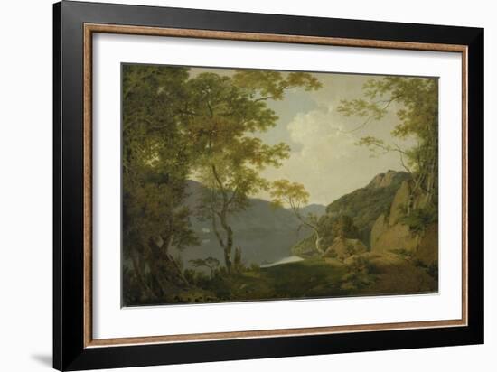 Lake Scene, 1790-Joseph Wright of Derby-Framed Giclee Print