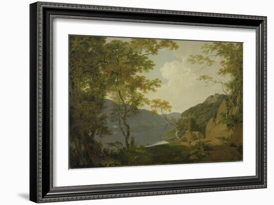 Lake Scene, 1790-Joseph Wright of Derby-Framed Giclee Print