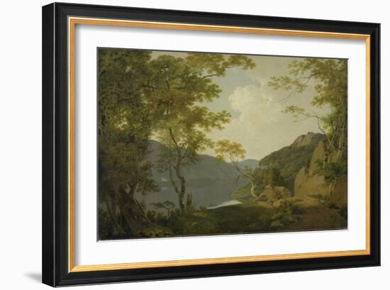 Lake Scene, 1790-Joseph Wright of Derby-Framed Giclee Print