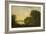 Lake Scene with Boat and Anglers-George Smith-Framed Giclee Print