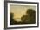 Lake Scene with Boat and Anglers-George Smith-Framed Giclee Print