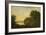 Lake Scene with Boat and Anglers-George Smith-Framed Giclee Print