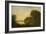 Lake Scene with Boat and Anglers-George Smith-Framed Giclee Print