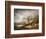 Lake Scene with Cottage, 1790-1800 (Oil on Canvas)-George Morland-Framed Giclee Print