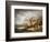 Lake Scene with Cottage, 1790-1800 (Oil on Canvas)-George Morland-Framed Giclee Print