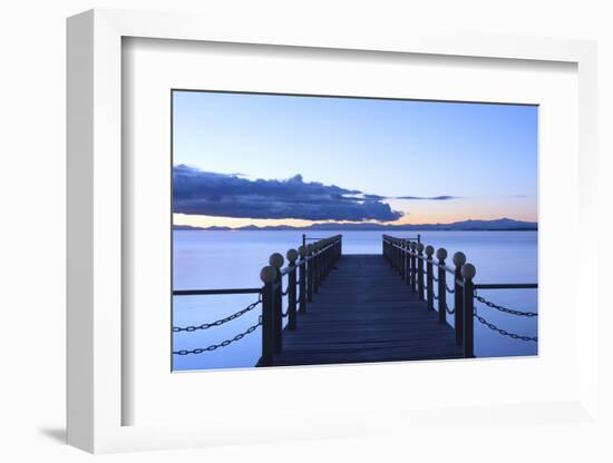 Lake Sevan, early morning, freshwater high-altitude lake, Gegharkunik Province, Armenia, Caucasus, -G&M Therin-Weise-Framed Photographic Print