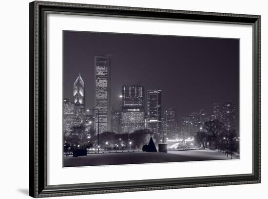 Lake Shore Drive Chicago BW-Steve Gadomski-Framed Photographic Print