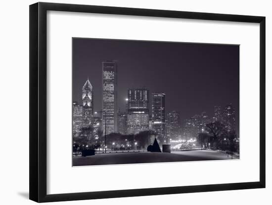 Lake Shore Drive Chicago BW-Steve Gadomski-Framed Photographic Print