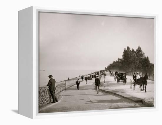 Lake Shore Drive, Lincoln Park, Chicago, Ill.-null-Framed Stretched Canvas