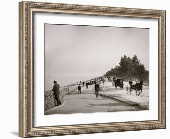 Lake Shore Drive, Lincoln Park, Chicago, Ill.-null-Framed Photo
