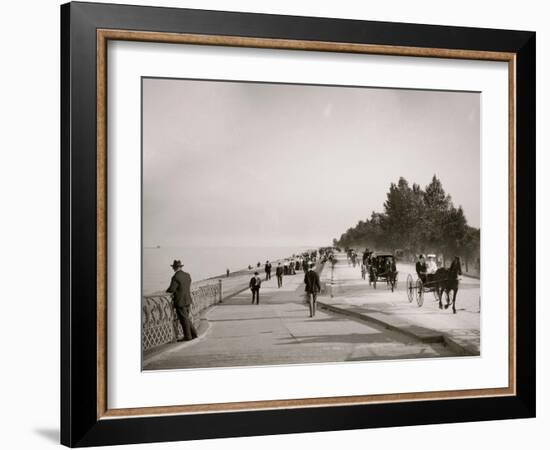 Lake Shore Drive, Lincoln Park, Chicago, Ill.-null-Framed Photo