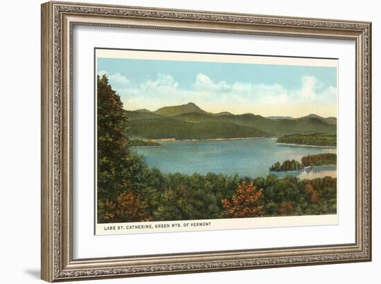 Lake St. Catherine, Vermont-null-Framed Premium Giclee Print