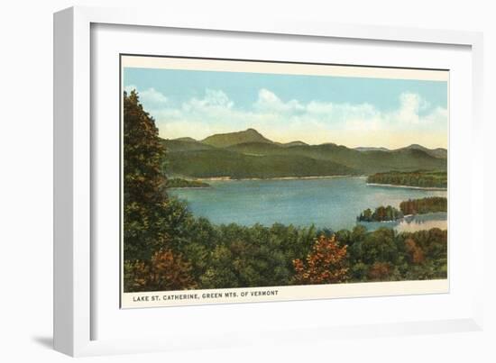 Lake St. Catherine, Vermont-null-Framed Premium Giclee Print