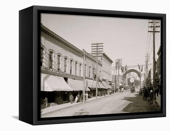 Lake St., Petoskey, Mich.-null-Framed Stretched Canvas