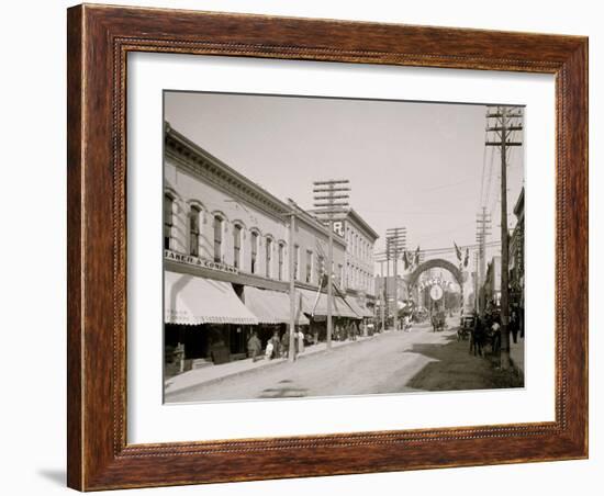 Lake St., Petoskey, Mich.-null-Framed Photo