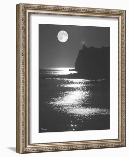 Lake Superior Lighthouse-Gordon Semmens-Framed Photographic Print