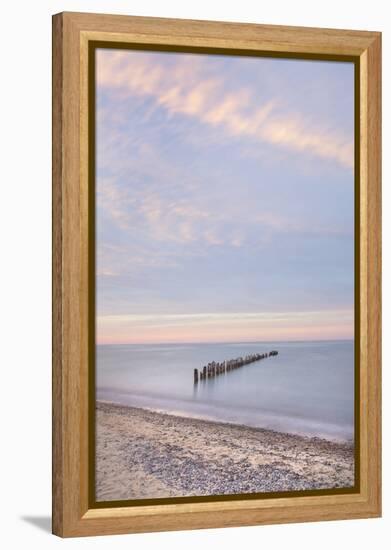 Lake Superior seen from beach at Whitefish Point, Upper Peninsula, Michigan-Alan Majchrowicz-Framed Premier Image Canvas