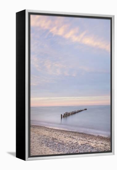 Lake Superior seen from beach at Whitefish Point, Upper Peninsula, Michigan-Alan Majchrowicz-Framed Premier Image Canvas