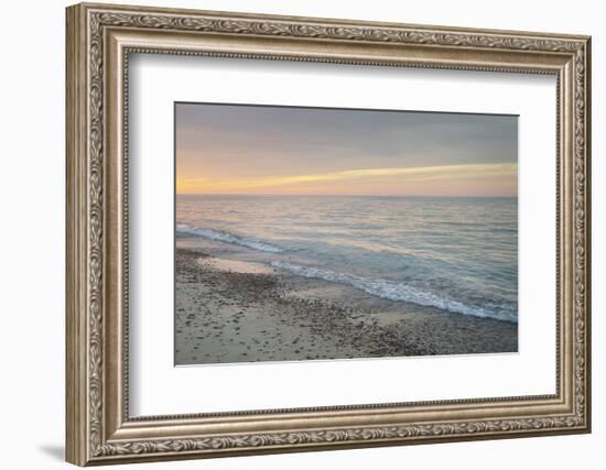 Lake Superior seen from beach at Whitefish Point, Upper Peninsula, Michigan-Alan Majchrowicz-Framed Photographic Print