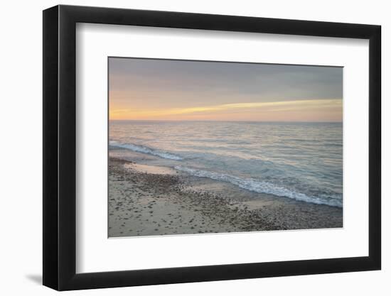 Lake Superior seen from beach at Whitefish Point, Upper Peninsula, Michigan-Alan Majchrowicz-Framed Photographic Print