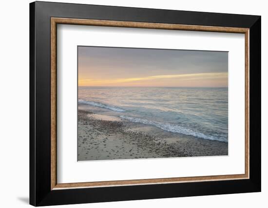 Lake Superior seen from beach at Whitefish Point, Upper Peninsula, Michigan-Alan Majchrowicz-Framed Photographic Print