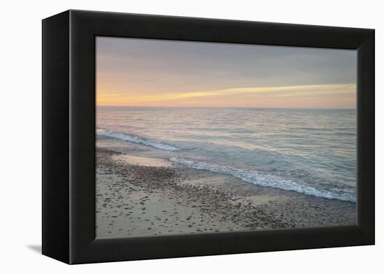 Lake Superior seen from beach at Whitefish Point, Upper Peninsula, Michigan-Alan Majchrowicz-Framed Premier Image Canvas