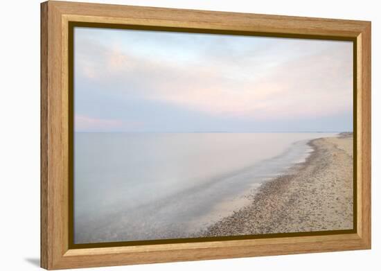 Lake Superior seen from beach at Whitefish Point, Upper Peninsula, Michigan-Alan Majchrowicz-Framed Premier Image Canvas