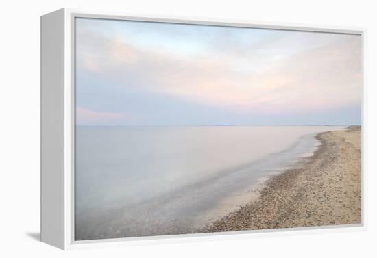 Lake Superior seen from beach at Whitefish Point, Upper Peninsula, Michigan-Alan Majchrowicz-Framed Premier Image Canvas