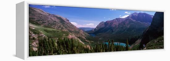 Lake Surrounded with Mountains, Alpine Lake, Us Glacier National Park, Montana, USA-null-Framed Premier Image Canvas