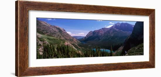 Lake Surrounded with Mountains, Alpine Lake, Us Glacier National Park, Montana, USA-null-Framed Photographic Print