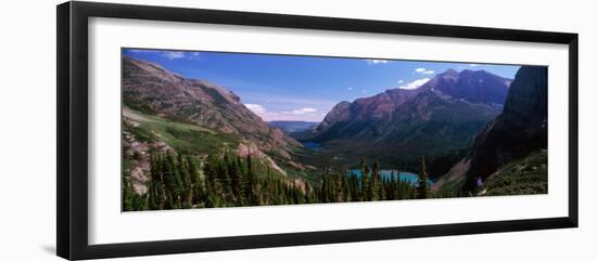 Lake Surrounded with Mountains, Alpine Lake, Us Glacier National Park, Montana, USA-null-Framed Photographic Print