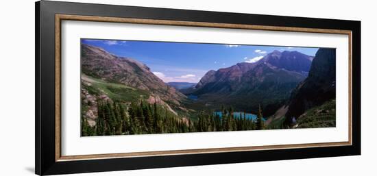 Lake Surrounded with Mountains, Alpine Lake, Us Glacier National Park, Montana, USA-null-Framed Photographic Print