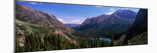 Lake Surrounded with Mountains, Alpine Lake, Us Glacier National Park, Montana, USA-null-Mounted Photographic Print