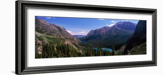 Lake Surrounded with Mountains, Alpine Lake, Us Glacier National Park, Montana, USA-null-Framed Photographic Print