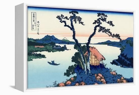 Lake Suwa in the Shinano province, c.1830-Katsushika Hokusai-Framed Premier Image Canvas