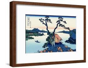 Lake Suwa in the Shinano Province-Katsushika Hokusai-Framed Giclee Print