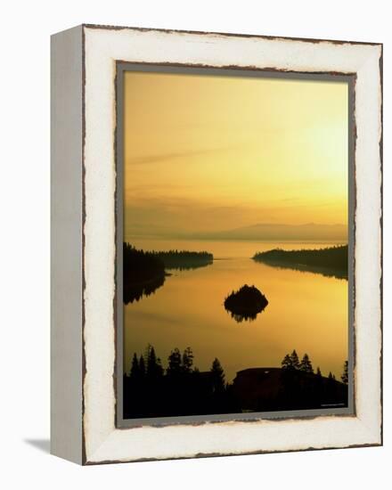 Lake Tahoe at Dawn, Tahoe, Nevada, USA-Steve Vidler-Framed Premier Image Canvas