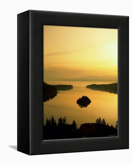 Lake Tahoe at Dawn, Tahoe, Nevada, USA-Steve Vidler-Framed Premier Image Canvas