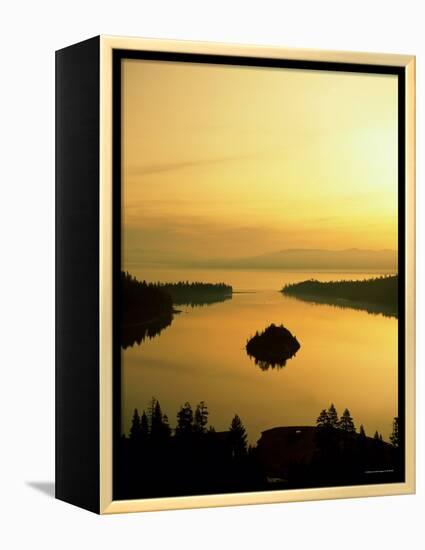 Lake Tahoe at Dawn, Tahoe, Nevada, USA-Steve Vidler-Framed Premier Image Canvas