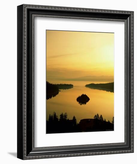 Lake Tahoe at Dawn, Tahoe, Nevada, USA-Steve Vidler-Framed Photographic Print