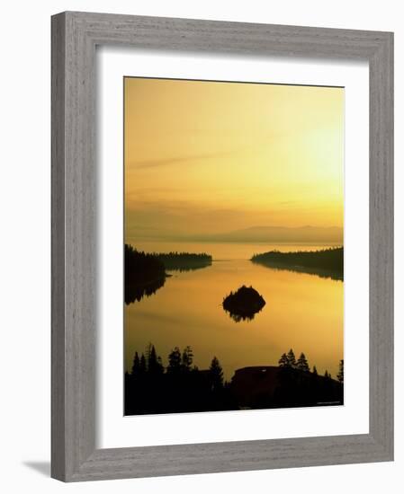 Lake Tahoe at Dawn, Tahoe, Nevada, USA-Steve Vidler-Framed Photographic Print