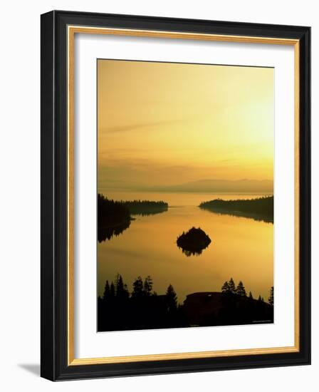 Lake Tahoe at Dawn, Tahoe, Nevada, USA-Steve Vidler-Framed Photographic Print