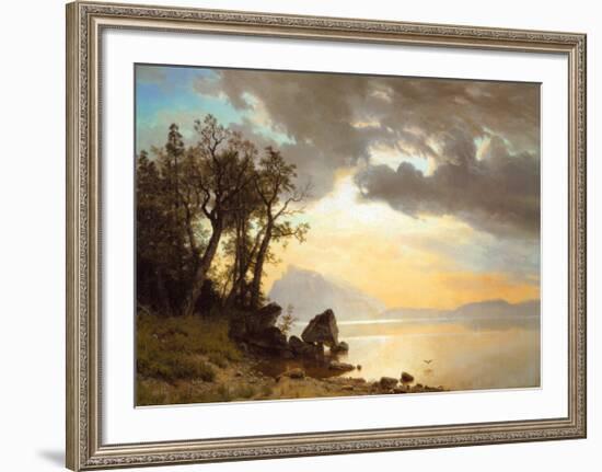 Lake Tahoe, California, 1867-Albert Bierstadt-Framed Art Print