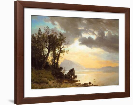 Lake Tahoe, California, 1867-Albert Bierstadt-Framed Art Print