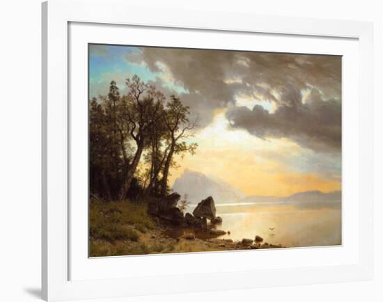 Lake Tahoe, California, 1867-Albert Bierstadt-Framed Art Print