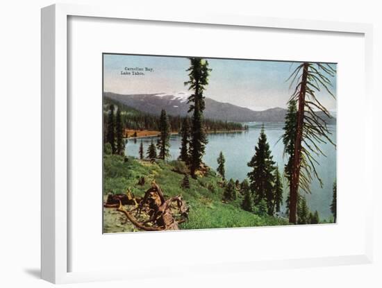 Lake Tahoe, California - Carnelian Bay Scene-Lantern Press-Framed Art Print