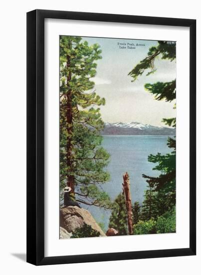 Lake Tahoe, California - Freels Peak View from Lake-Lantern Press-Framed Art Print